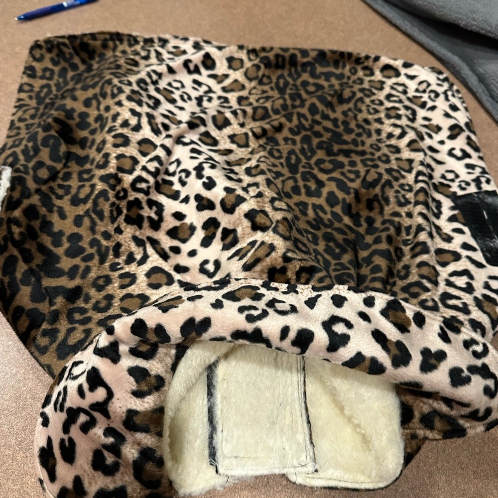 Leopard Print Plush Pet jacket